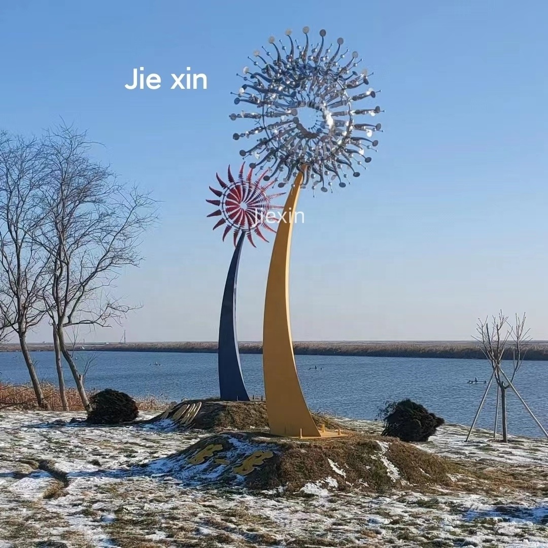 customized outdoor kinetic wind art modern decoration kinetic wind sculpture large stainless steel kinetic wind sculptures