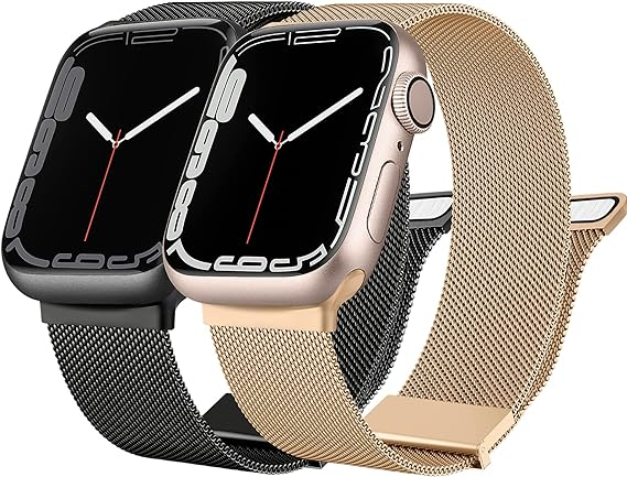 New Milanese Loop Stainless Steel Watch Band Strap 38/42mm Band Accessories for Apple Watch Strong Magnetic Replacement Bracelet