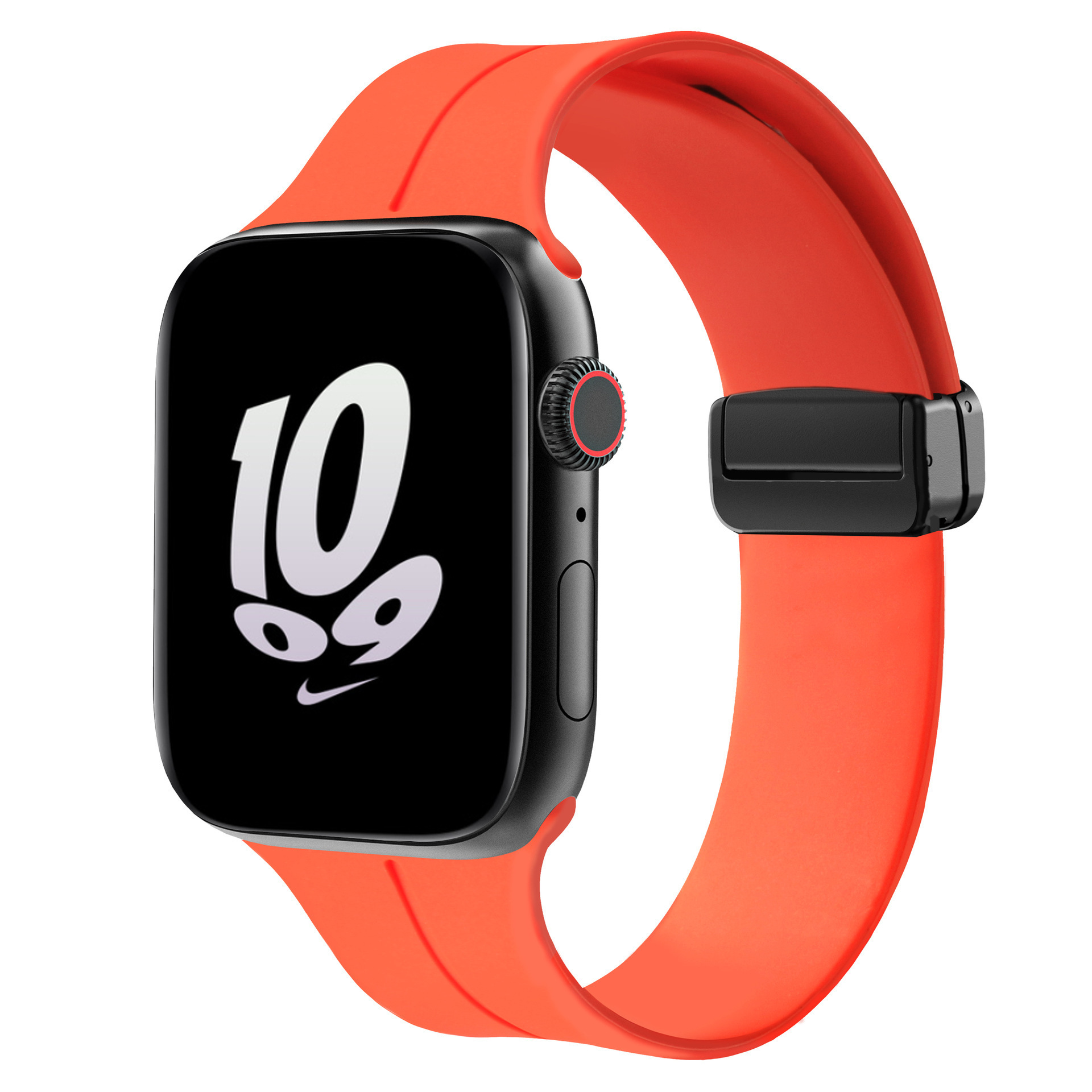 Sport Silicone Magnetic Wrist Bracelets Band for Apple Watch Folding Buckle Strap for Apple Watch Band 38/40/41/42/45/49mm