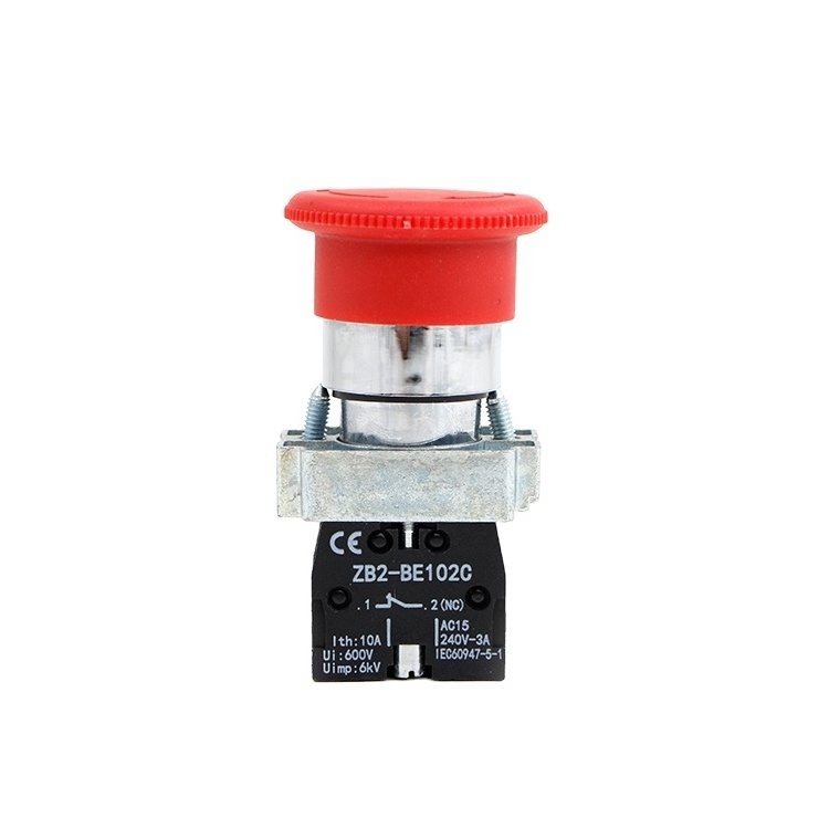 XB2-ES542 40mm NC Twist Release red mushroom head emergency stop off push button switch