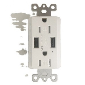 US wall Outlet GFCI 20 amp TR&WR Waterproof Electrical Cover Tamper Resistant Socket Switch  GFCI Outlets With USB Port