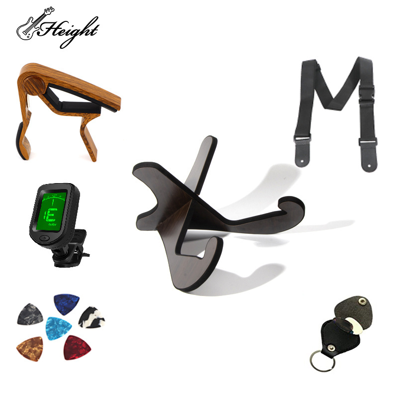 musical instruments accessories  Guitar Accessories Guitar Stand Detachable Wood Solid Rubber Wood with Black Foam Binding