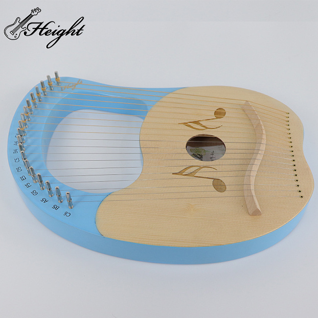 Factory Direct Sale  Portable Solid Wood 19 Strings Lyre Harp