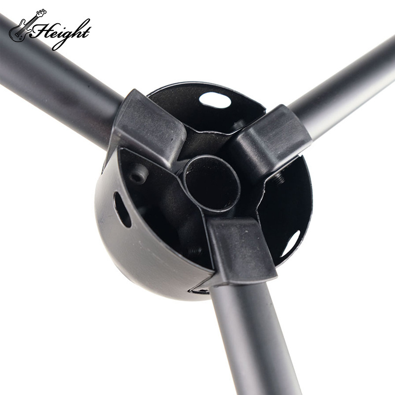 Metal Microphone Stand Double Chuck Crossbar Plastic Connector Stable