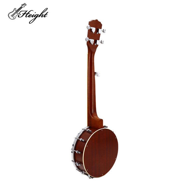 HTBJ26-5 banjo for sale 26 inches 5 string drum skin banjo string sapele banjo