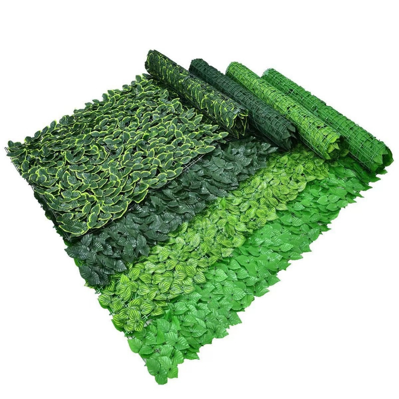 2024 artificial trellis expandable hedge fence artificial hedge ivy leaf garden