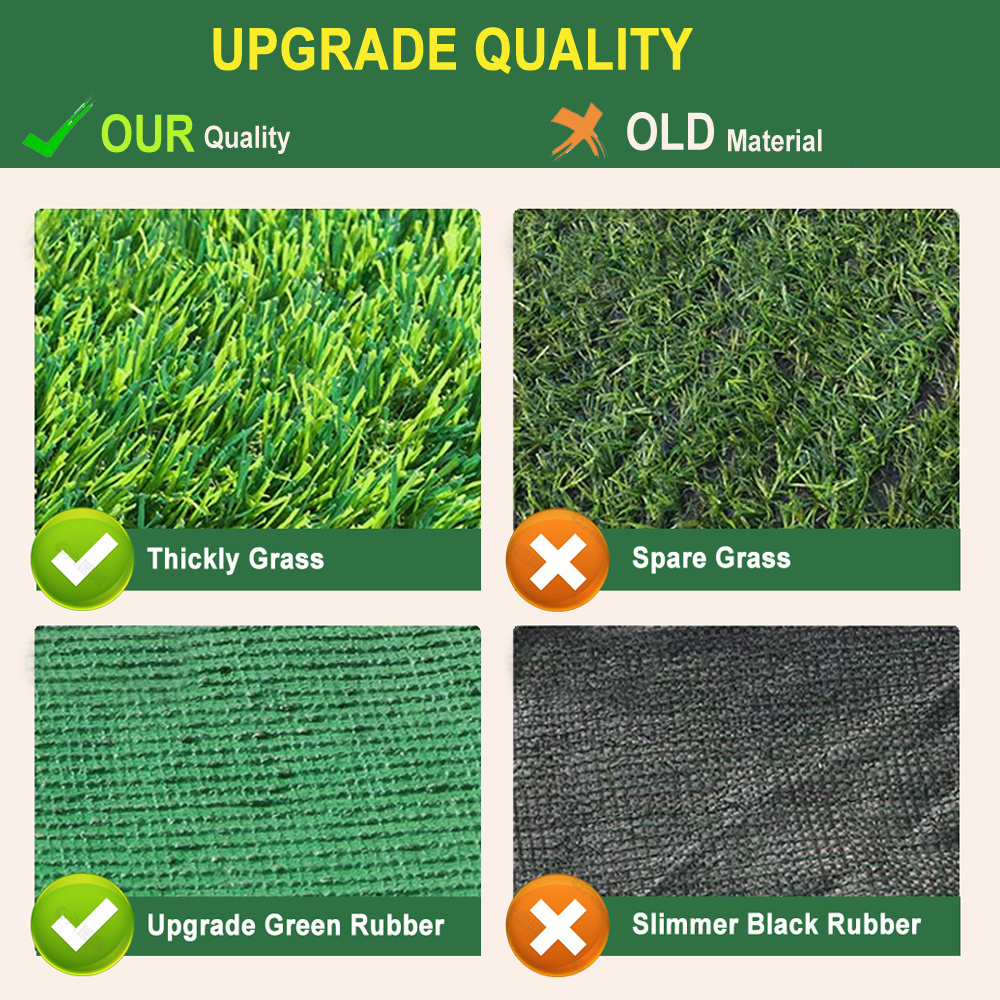 easy maintenance pet friendly indoor plastic grass mat drainage artificial grass rug turf for dogs