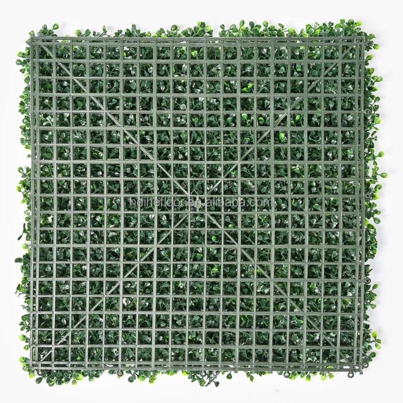 50*50cm Outdoor Wall Engineering Anti-Uv Artificial Hedge Boxwood Grass Backdrop Green Wall Plants Panel Decor Vertical Garden