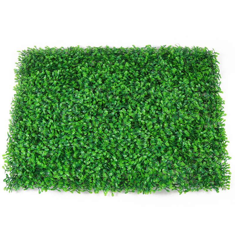 Factory price greenery wall hanging plant UV fire artificial grass wall plastic panels for outdoor decor