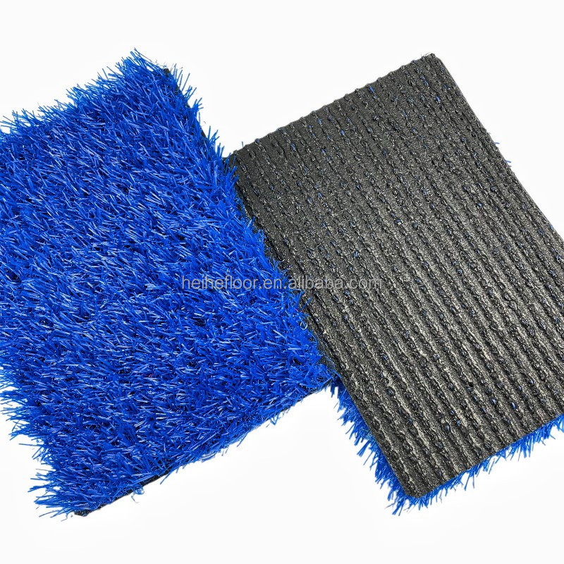 Colorful Playground Turf Grass Fake Color Grass Blue Rug Gym Mat Landscaping Synthetic Carpet Turf Artificial Grass