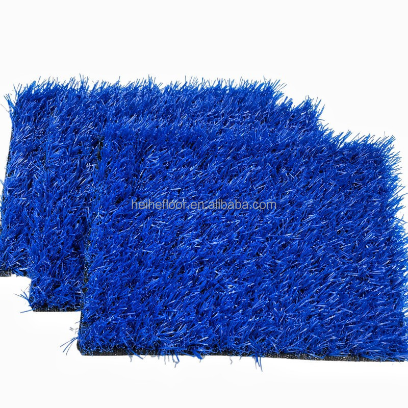 Colorful Playground Turf Grass Fake Color Grass Blue Rug Gym Mat Landscaping Synthetic Carpet Turf Artificial Grass