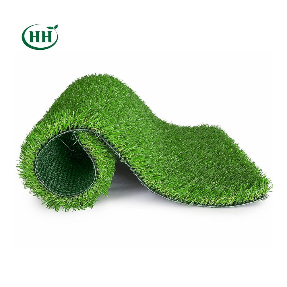 Fireproof PP PE Synthetic Flooring Turf Lawn Artificial Grass Carpet For Garden Outdoor Decoration