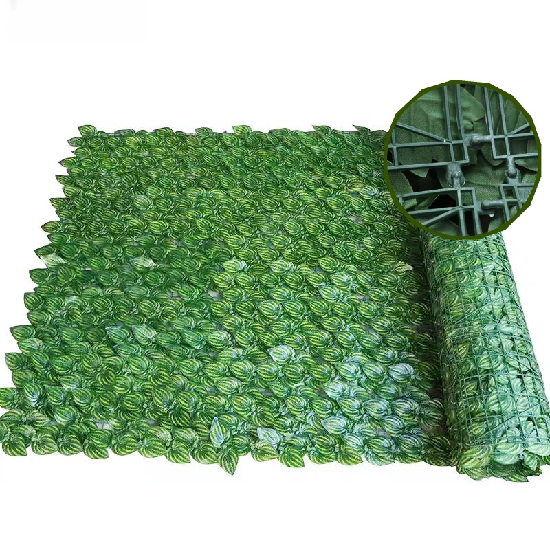 2024 artificial trellis expandable hedge fence artificial hedge ivy leaf garden