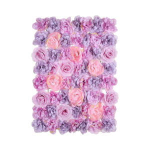 Hot Selling UV- proof Artificial Wall Flower Backdrop Silk Rose Decorative Flower Wall Panel for Wedding Party