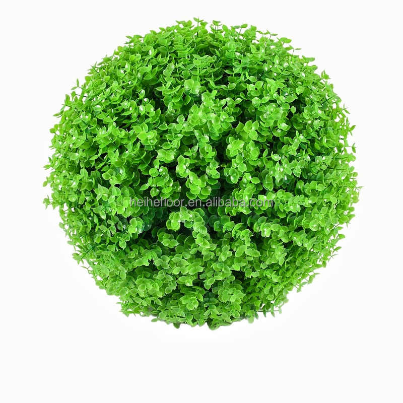 artificial topiary plant ball eucalyptus boxwood hanging grass balls for garden backyard balcony