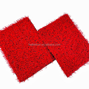 red grass synthetic carpet turf anti-uv landscape artificial color grass for playground/kindergarten