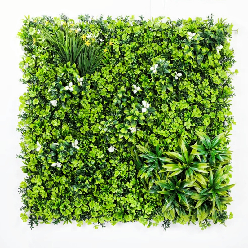 Ceiling Fake Grass Artificial Plants Plastic Decoration Privacy Fence Leaf Wall Hanging Artificial Plants wall decor green