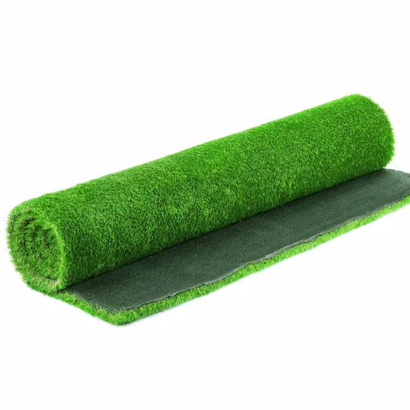 Wholesale 2*25m roll artificial grass lush landscaping football green medium false green leaf flower artificial grass