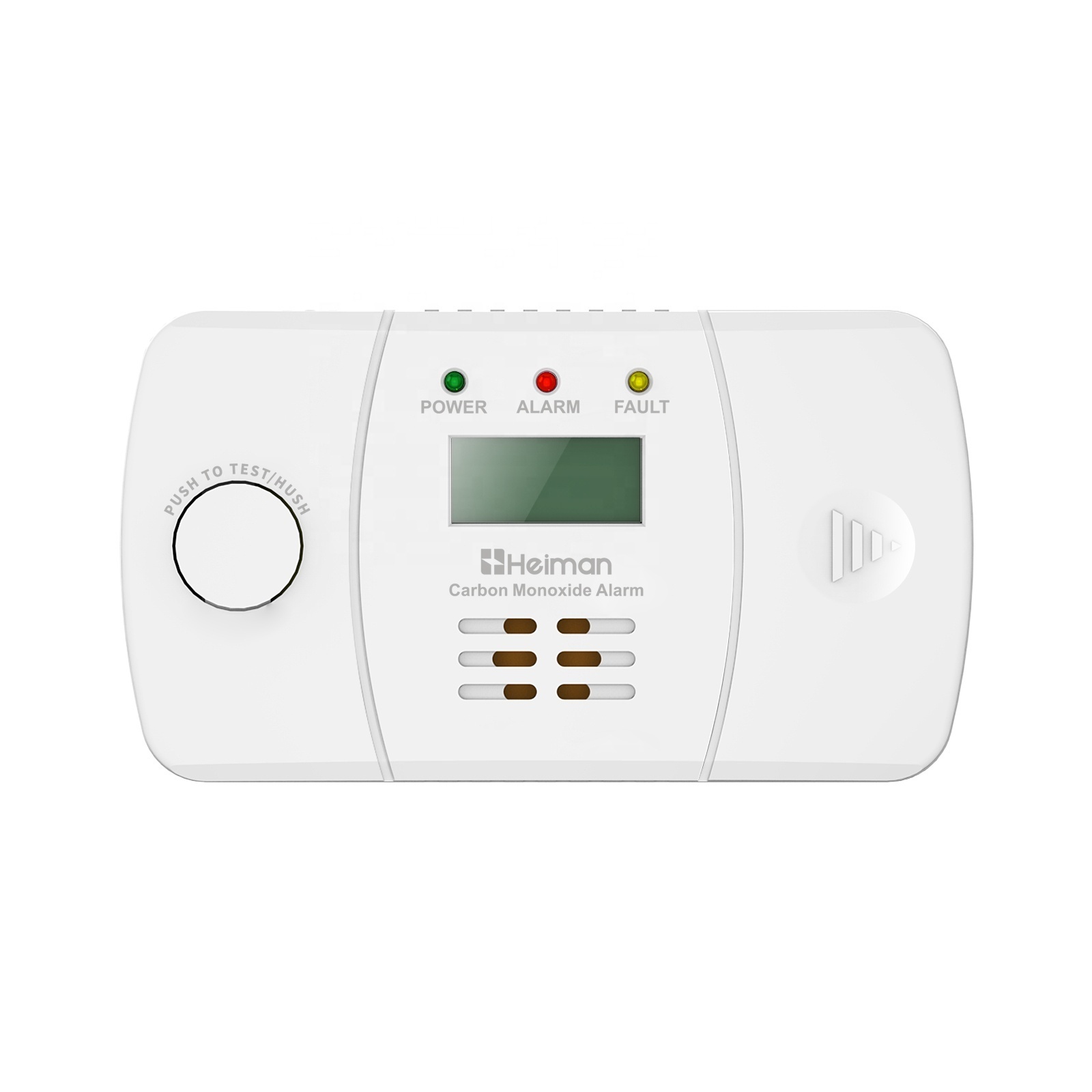 EN 50291 certified LCD display wireless conventional carbon monoxide detector 10 year battery operated