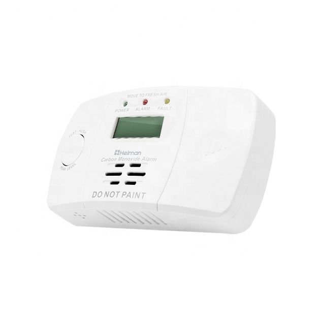 Independent wireless security systems carbon monoxide alarm detector LCD Digital Display Battery Operated