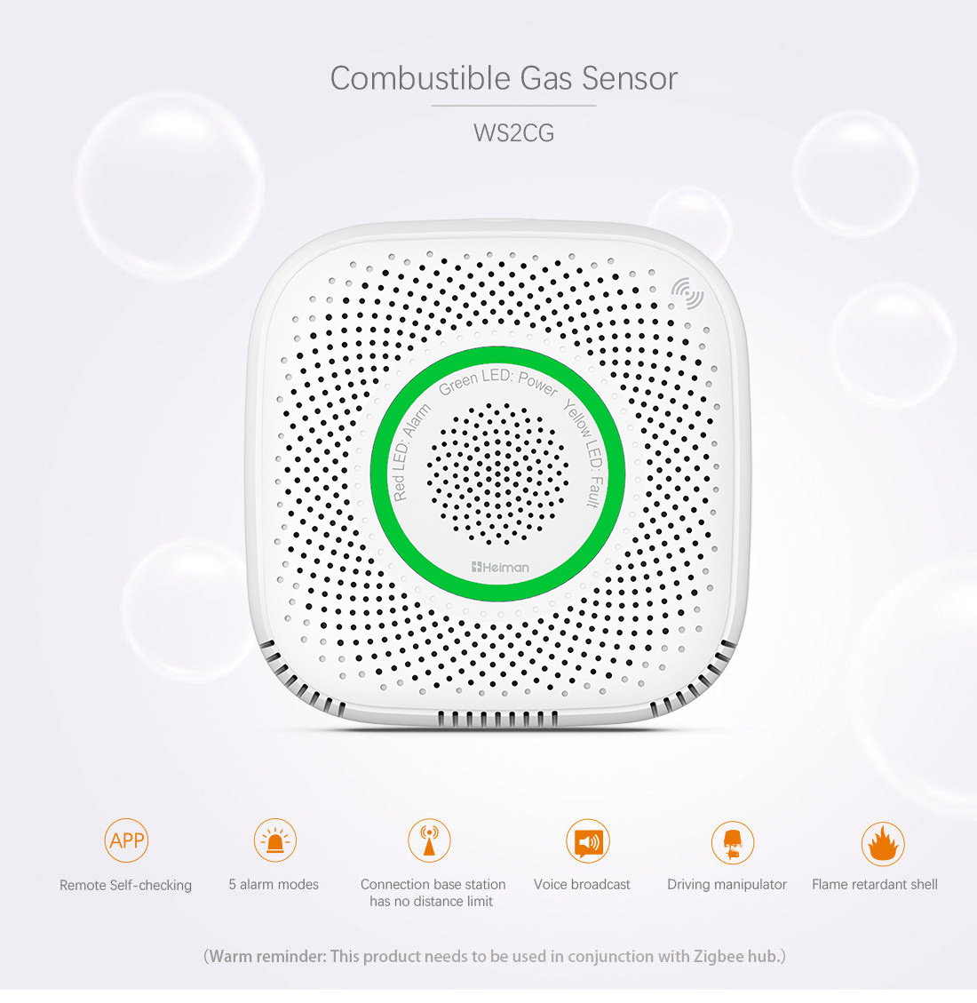 Smart gas sensor propane gas detector for home gas detector alarm in factory