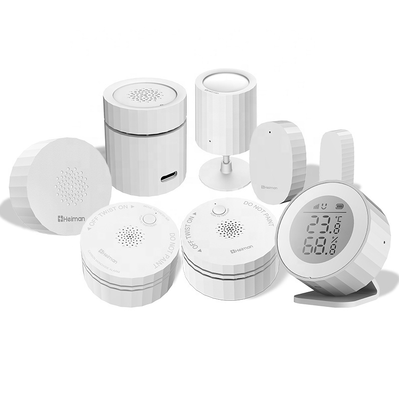 Annual series smart smoke alarm co gas detector alarm 360 degree motion sensor door or window magnetic alarm