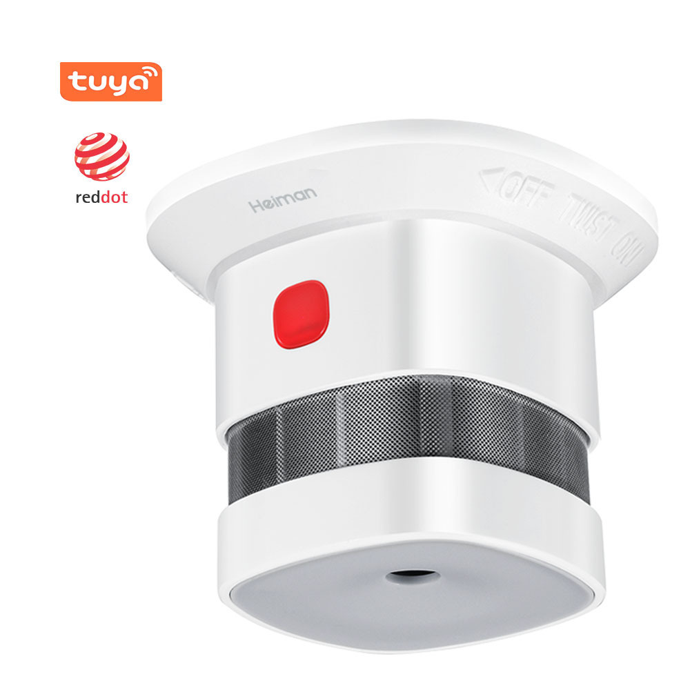 EN14604 Approved Smart Smoke Detector Fire Alarm Wireless Tuya Zigbee 3.0 Smoke Detector Battery Operated Wireless Smoke Sensor