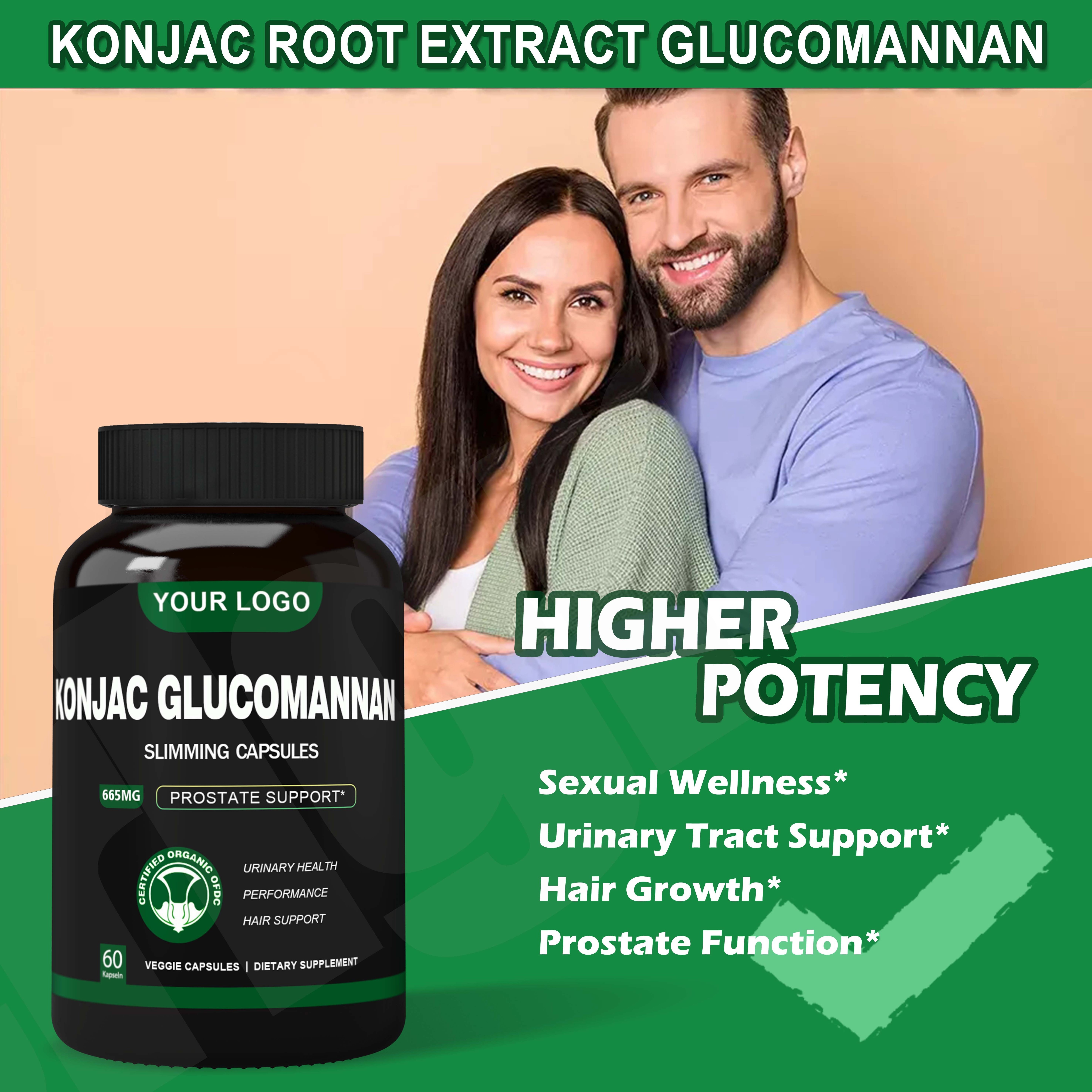 Slimming Weight Loss Supplement Konjac Root Fiber Extract konjac glucomannan capsules