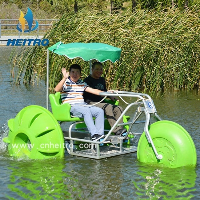 HEITRO Adults recreational aqua bicycles water bike pedal boats 3 big wheels water tricycle bike For Sale