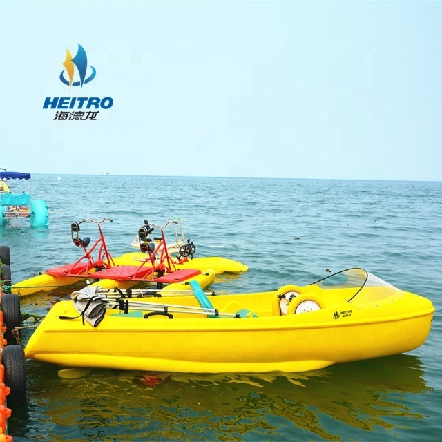 HEITRO 4 person electric water bike pedal boat