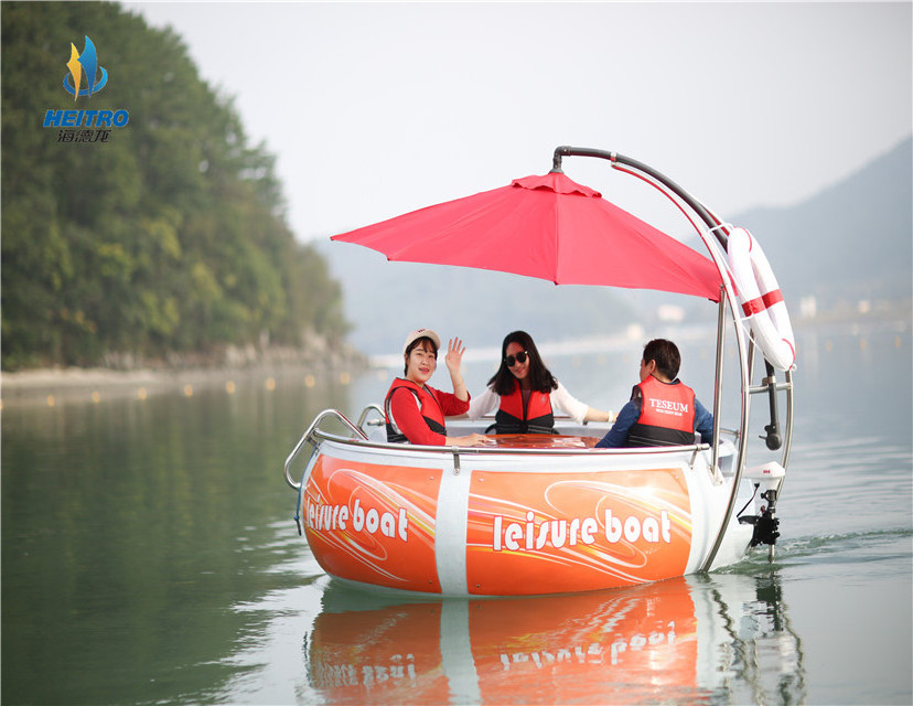 Earn Money Water Park Entertainment Party Multifunctional Round Electric Mini BBQ Donut Boat 6-12persons