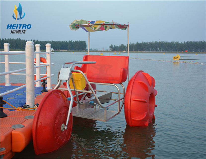 3 big wheels water pedal boat tricycle water pedal bike for salt water