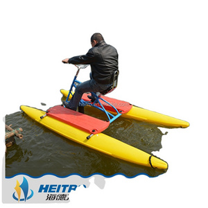 [HEITRO]polyethylene funny water pedal bike, water bike pedal boats for sale