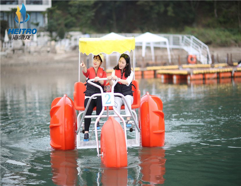 3 big wheels water pedal boat tricycle water pedal bike for salt water