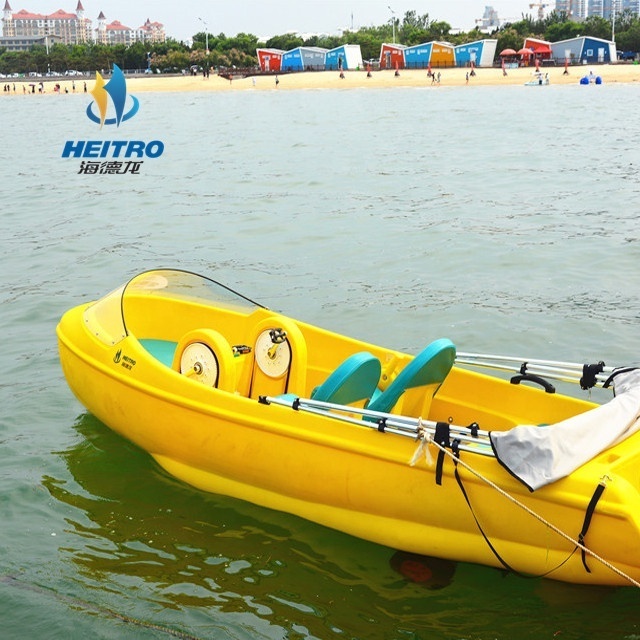 HEITRO 4 person electric water bike pedal boat