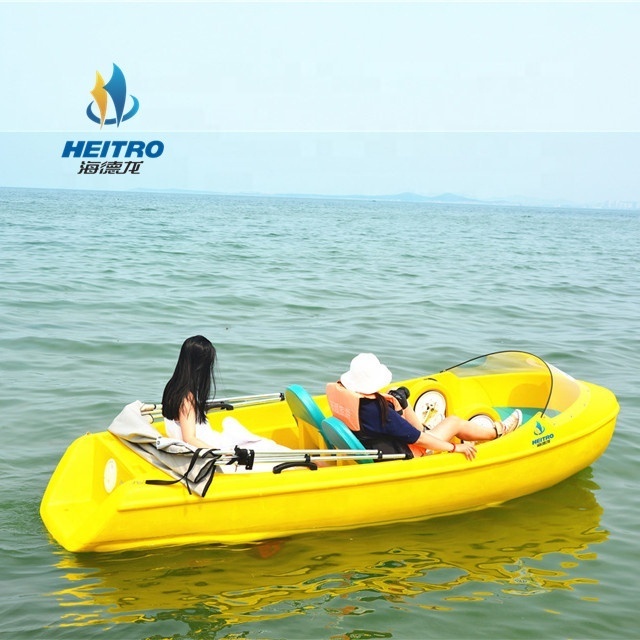 HEITRO 4 person electric water bike pedal boat