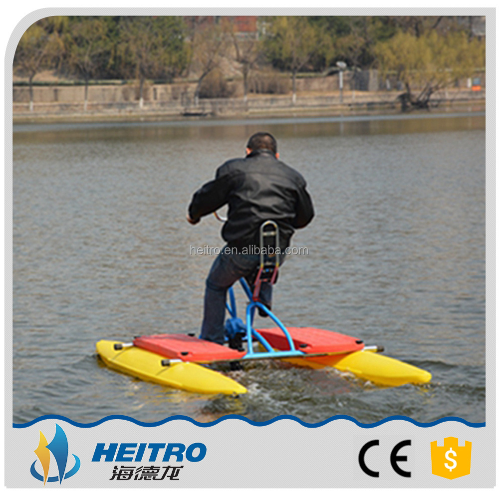 [HEITRO]polyethylene funny water pedal bike, water bike pedal boats for sale