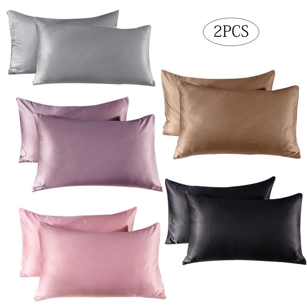 Smooth Silk Satin Pillow case for Hair and Skin, Satin Cooling Pillow Cover with Envelope Closure