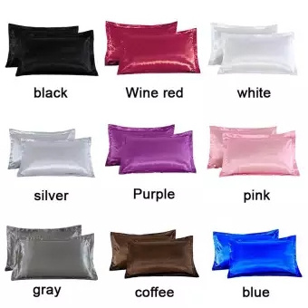 Smooth Silk Satin Pillow case for Hair and Skin, Satin Cooling Pillow Cover with Envelope Closure