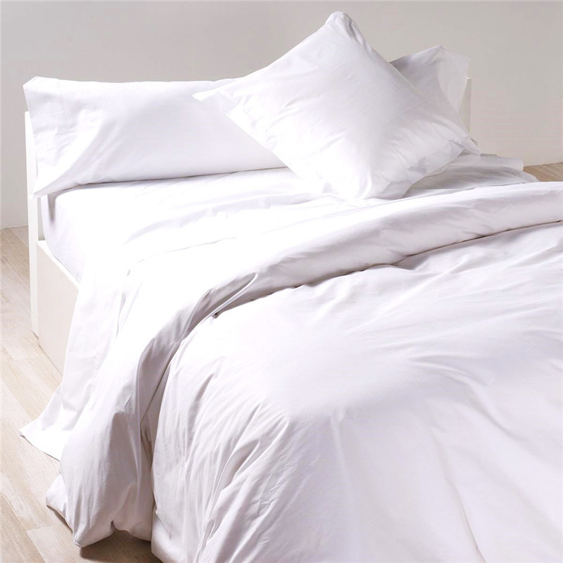 super soft 100 polyester plain white solid colors microfiber flat bed sheet