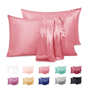 Smooth Silk Satin Pillow case for Hair and Skin, Satin Cooling Pillow Cover with Envelope Closure