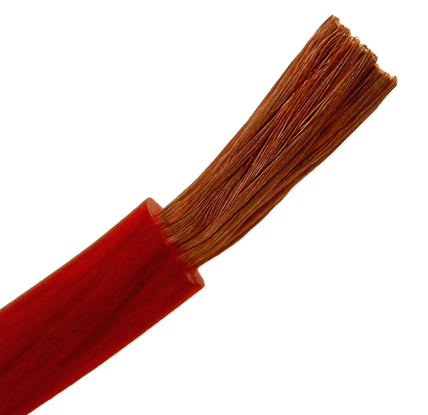 4 AWG 100 Feet Spool 100% OFC Copper Red Power Cable car audio cables 8AWG CCA Red Power Cable Wire