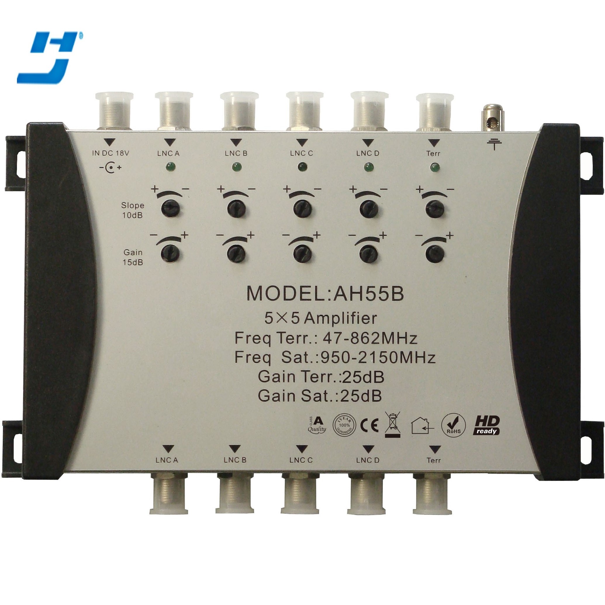 In Stand Alone satellite tv receiver professional digital 5IN satellite signal amplifier   (AH55E)