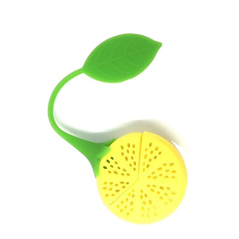 Reusable  lemon shaped tea strainer Food grade silicone  tea infuser cute silicone tea filter