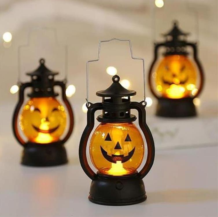 Wholesale LED Light Up Halloween Kids Pumpkin Lantern Lamp Toys Halloween Outdoor Wall Party Decorations Lights