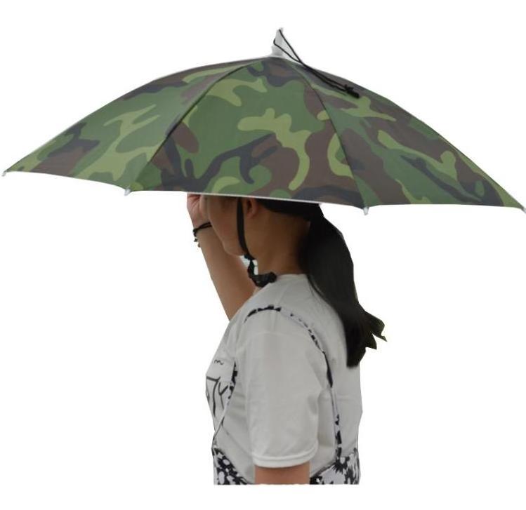 Fishing Golf Gardening Sunshade Head Cap for Adults and Kids Outdoor Headwear Hands Free Umbrella Caps Umbrella Hat