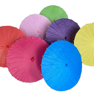 Small Paper sun umbrellas Kids DIY Painting Dance Props Bride Wedding Parasol Chinese Mini Craft Umbrella