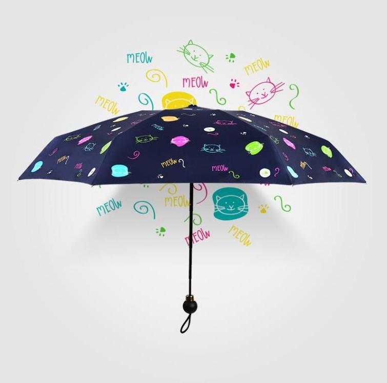 Customized Portable Mini Capsule Umbrellas Windproof Foldable Sun Rain Anti-UV Protection Parasol Travel 5 Folding Umbrella