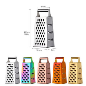 4 Sides Kitchen Food Grater Box Vegetable Potato Slicer Wire Cutting Stainless Steel Cheese Grater