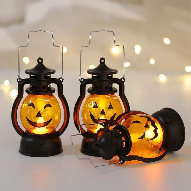 Wholesale LED Light Up Halloween Kids Pumpkin Lantern Lamp Toys Halloween Outdoor Wall Party Decorations Lights